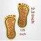 Metal Lakshmi Charan Paduka Feet 1 Pair Laxmi Feet Good Luck Footsteps Religious Rangoli Sticker for Door Entrance Home Temple Diwali Decoration Indian Traditional Vara Lakshmi Pagla